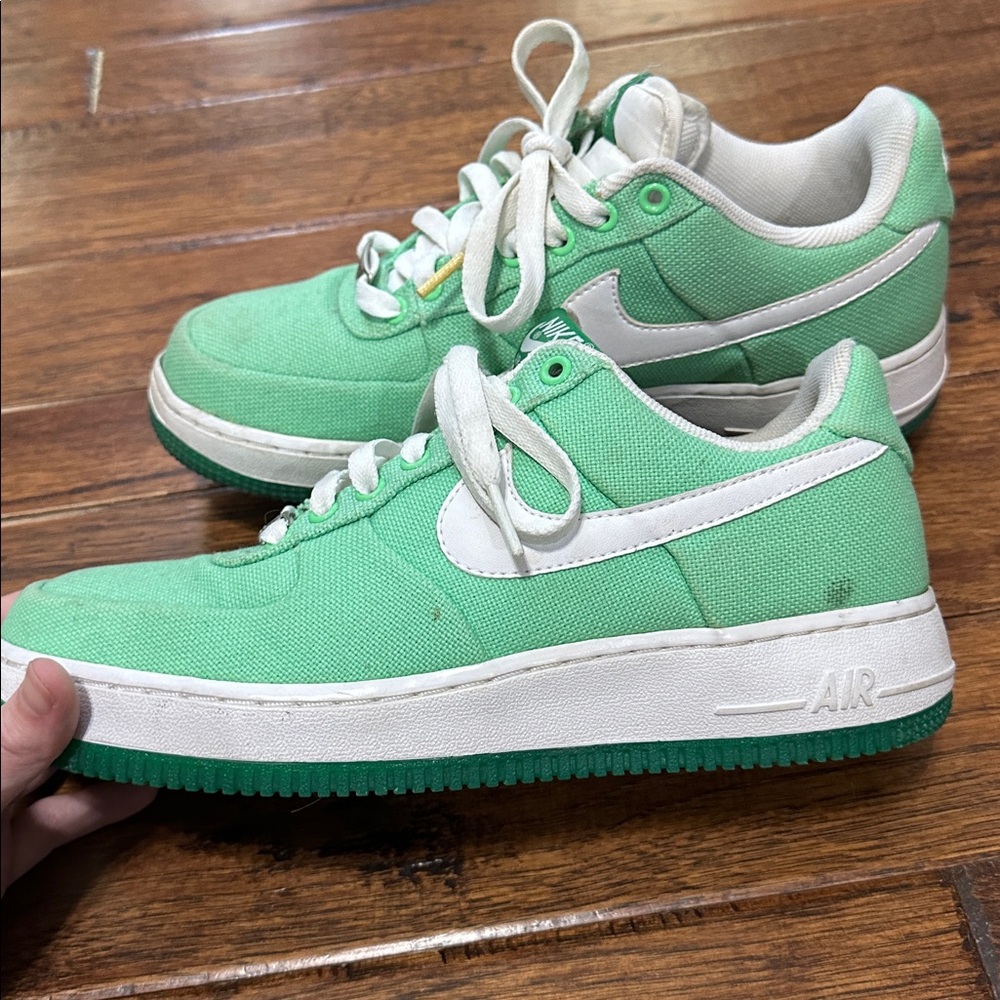 Nike Air Force 1 Low Canvas Tourmaline size 9.5 - Picture 10 of 10